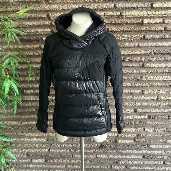 Lululemon Black Down Right Cozy Pullover Jacket Size 8 - Picture 12 of 12